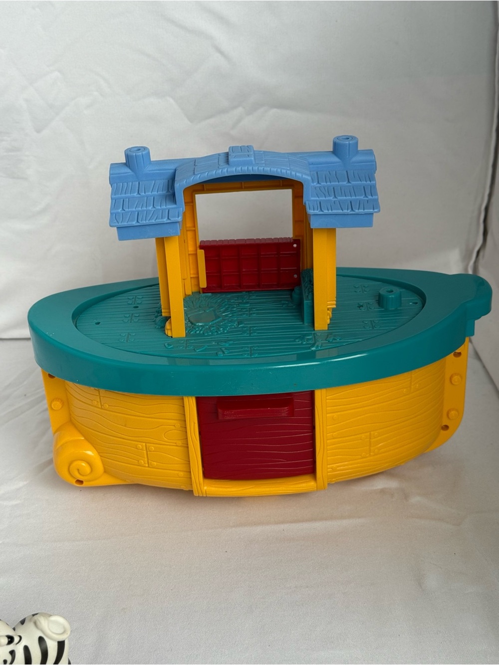 2005 Fisher-Price Little People Noah's Ark Playset with 3 Animal Figures READ DE - Picture 9 of 15